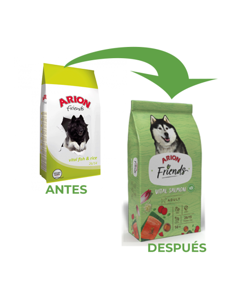 Pienso para Perro ARION Friends Vital Salmon y Rice 3kg